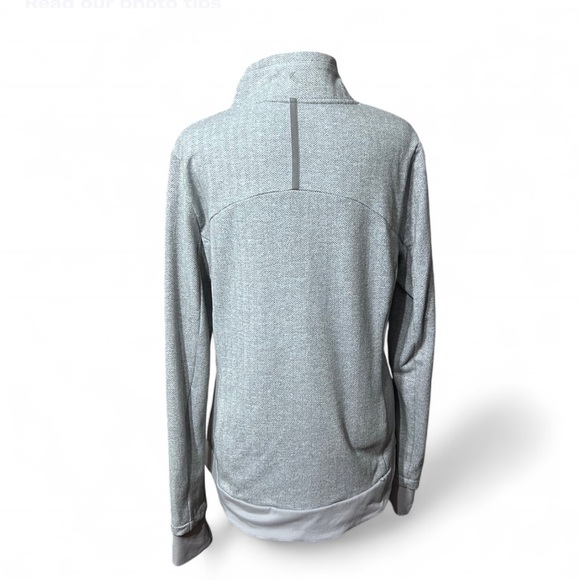 Kyodan Light Gray Cozy Crowl Neck  Sweater With Half Zipper And Front Pocket L. - Picture 3 of 8